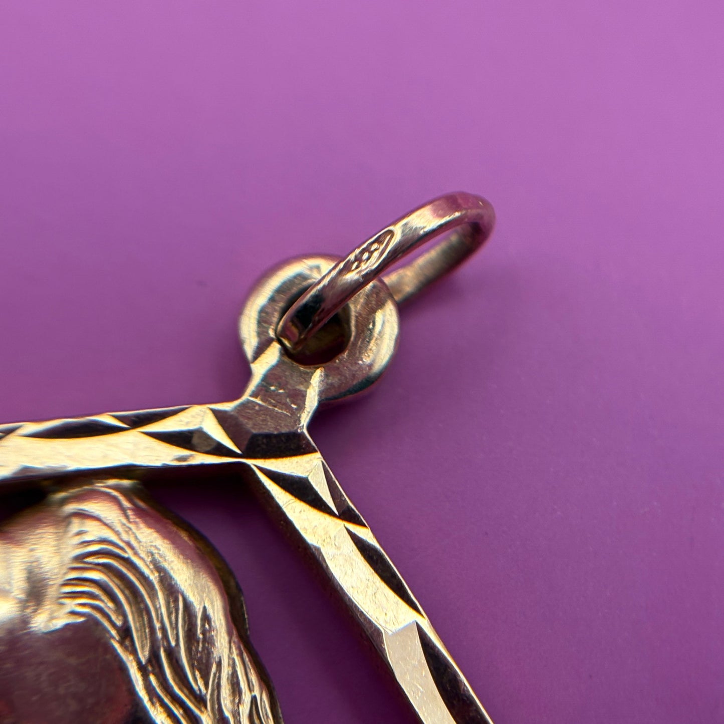 14k fortuna pendant