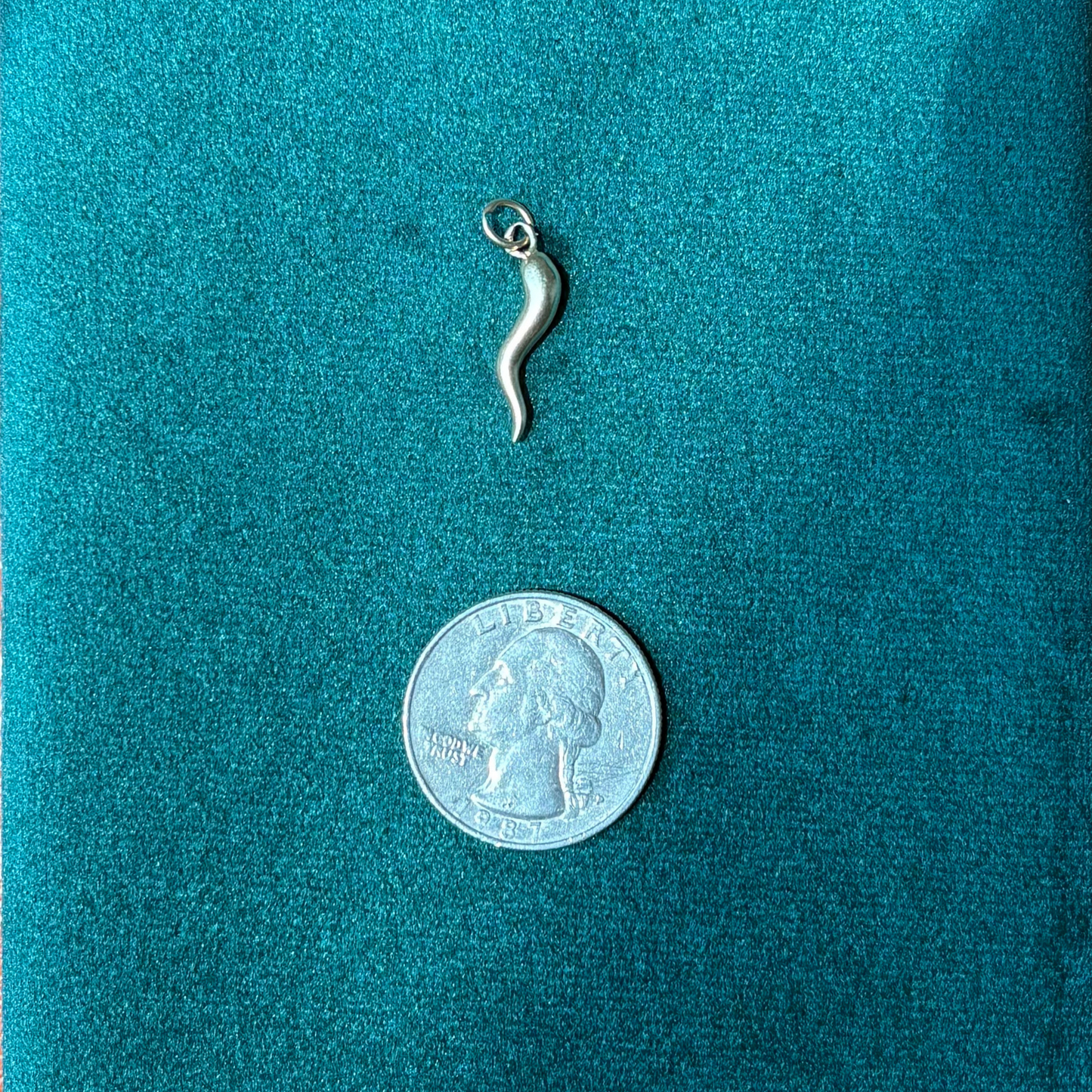 14k small cornicello charm