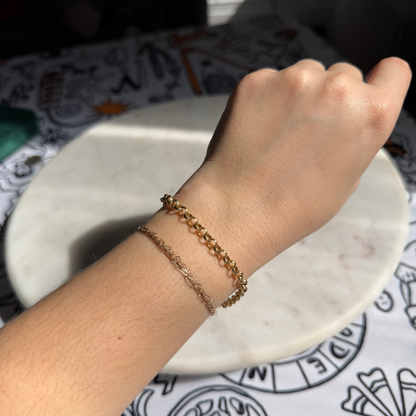 14k rolo bracelet 7.5"