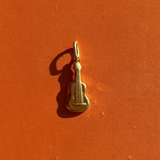 18k guitar charm