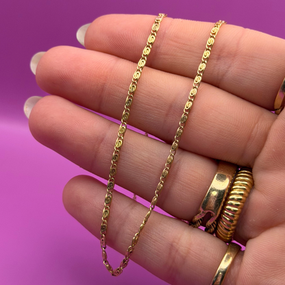 14k snail chain 20.75”