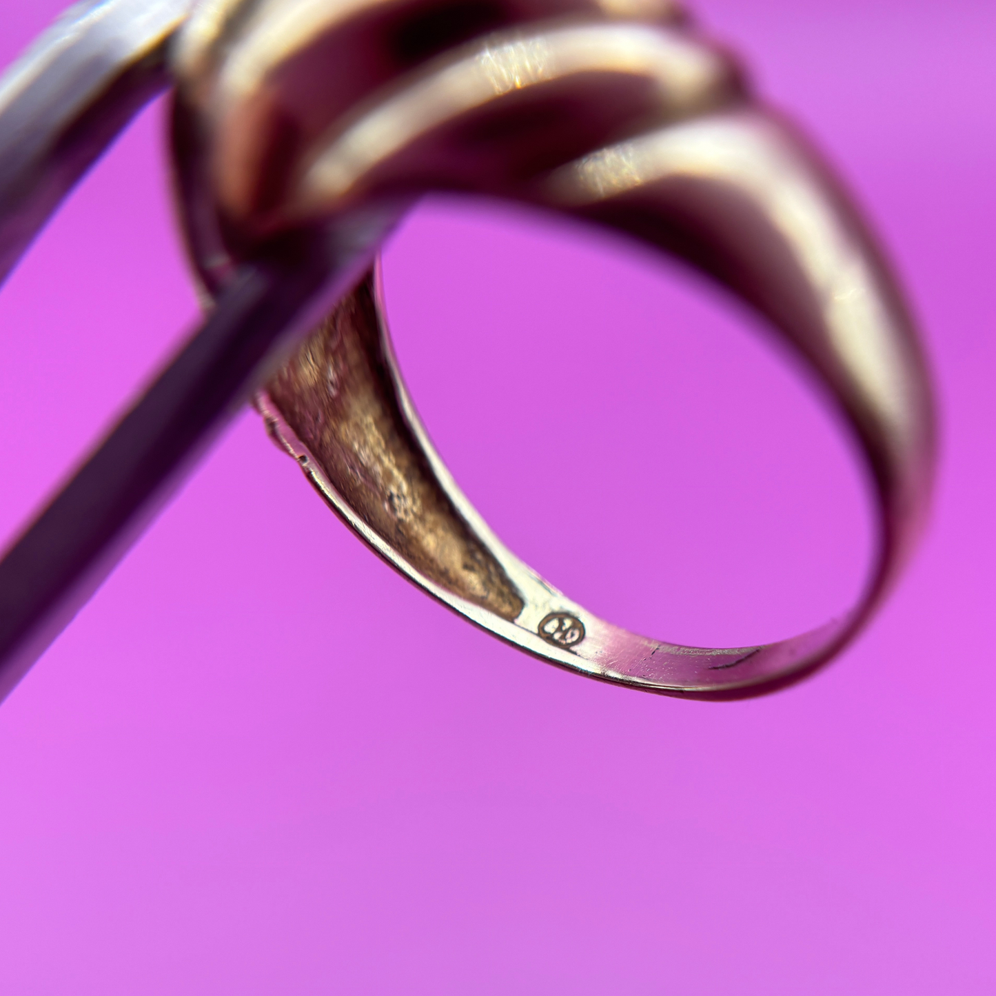 14k croissant ring