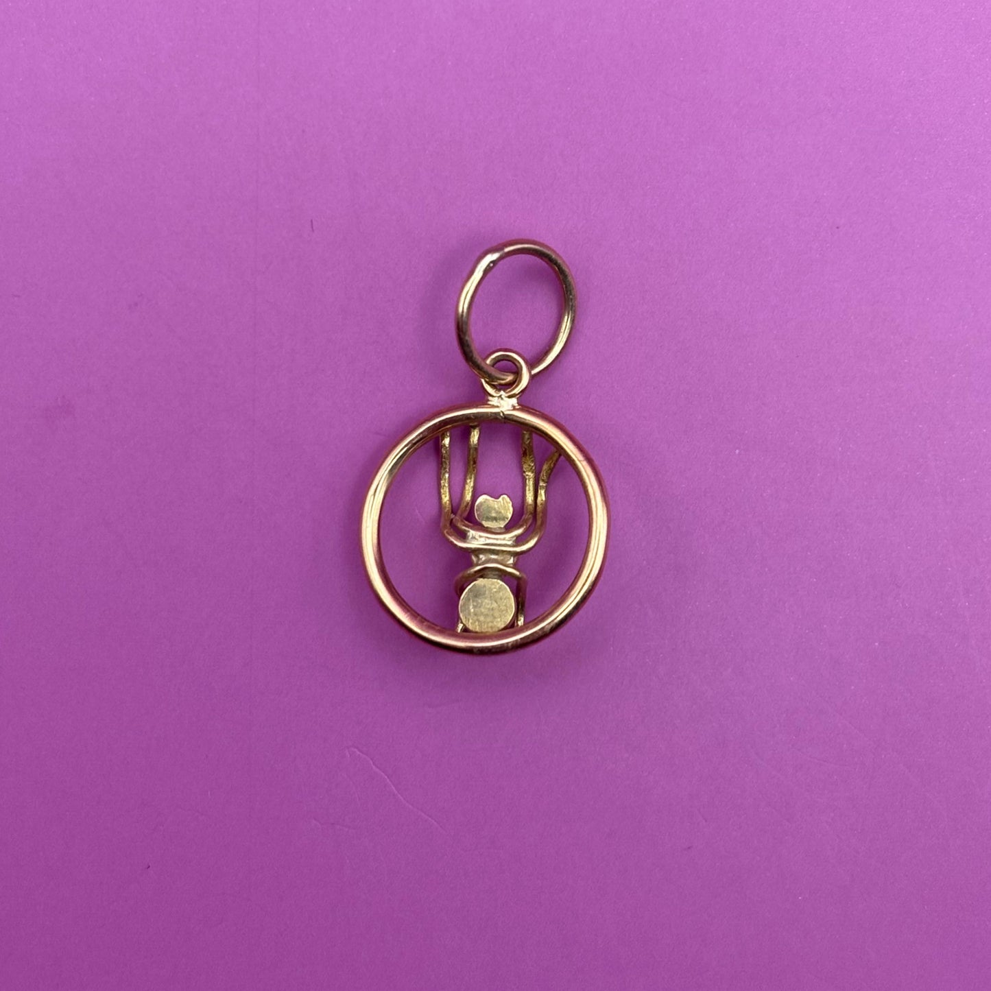 18k spider charm