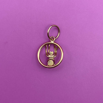 18k spider charm