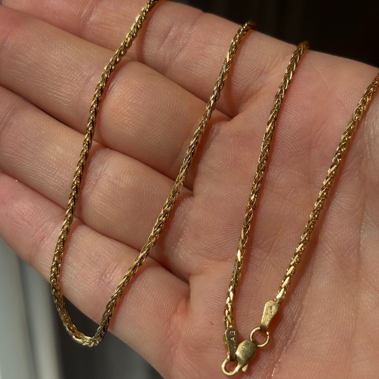 14k wheat chain 20"