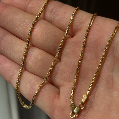 14k wheat chain 20"