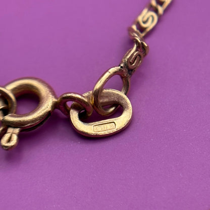 18k snail chain 25"