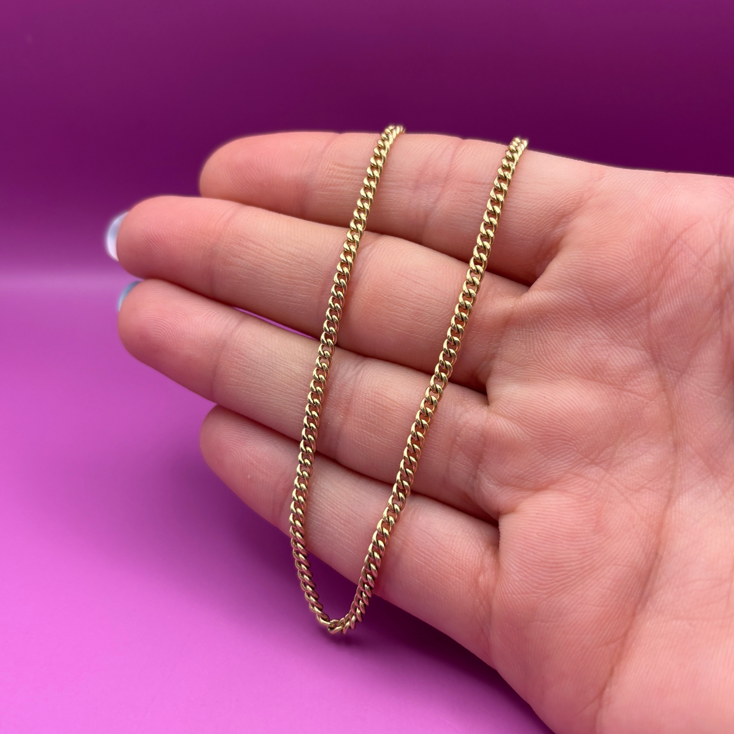 14k vintage curb chain 18’’