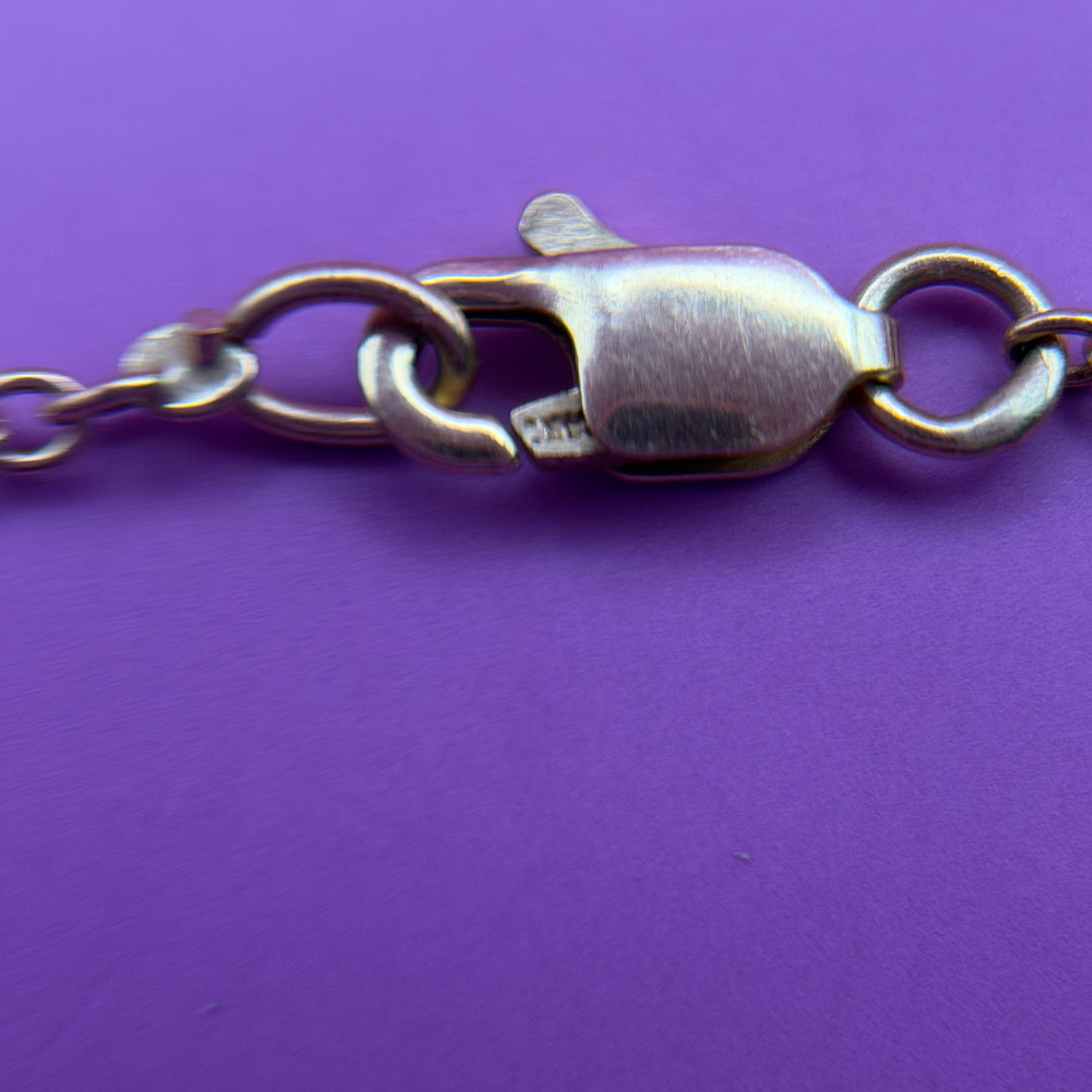 14k cable chain 18"
