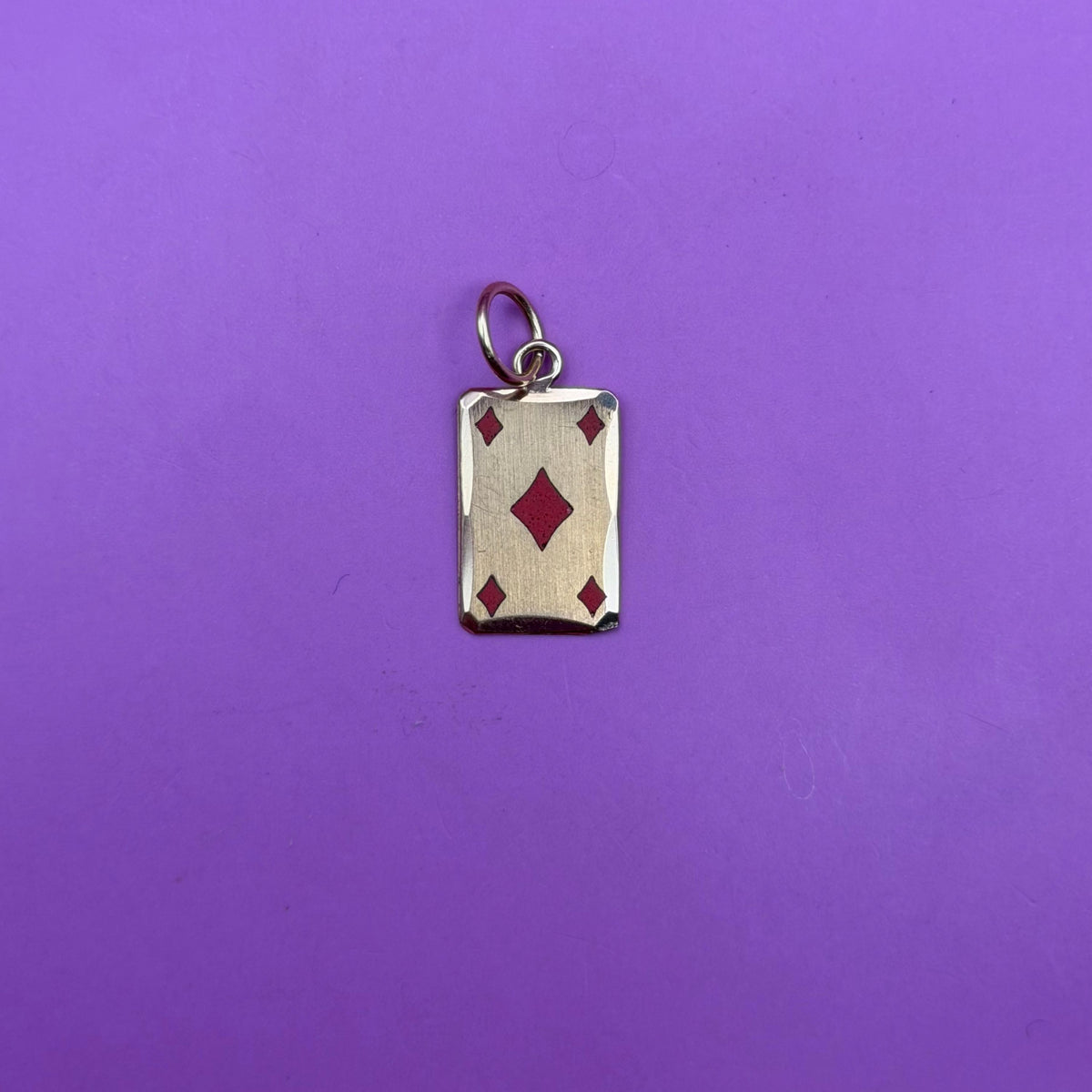 18k diamonds card cuff link conversion charm