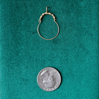14k rope charm holder