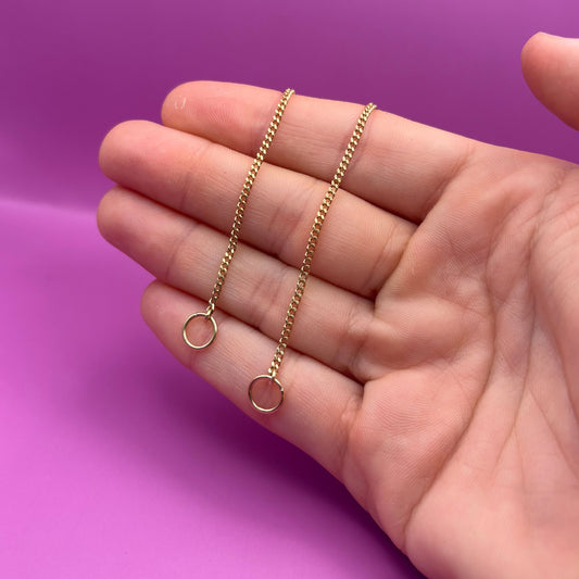 14k curb sans-a-clasp chain 26.5"
