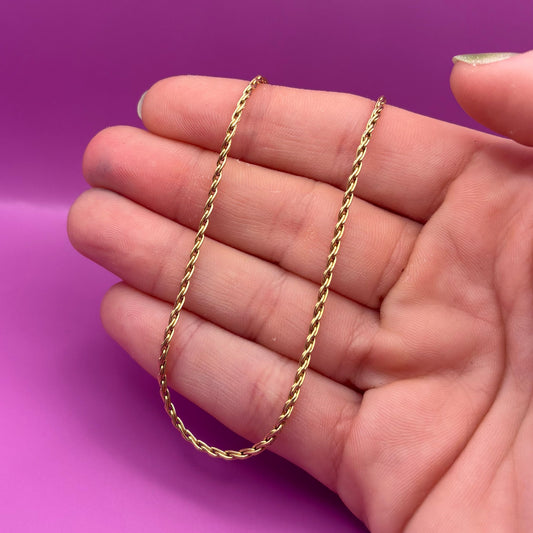 14k hayseed chain 24"