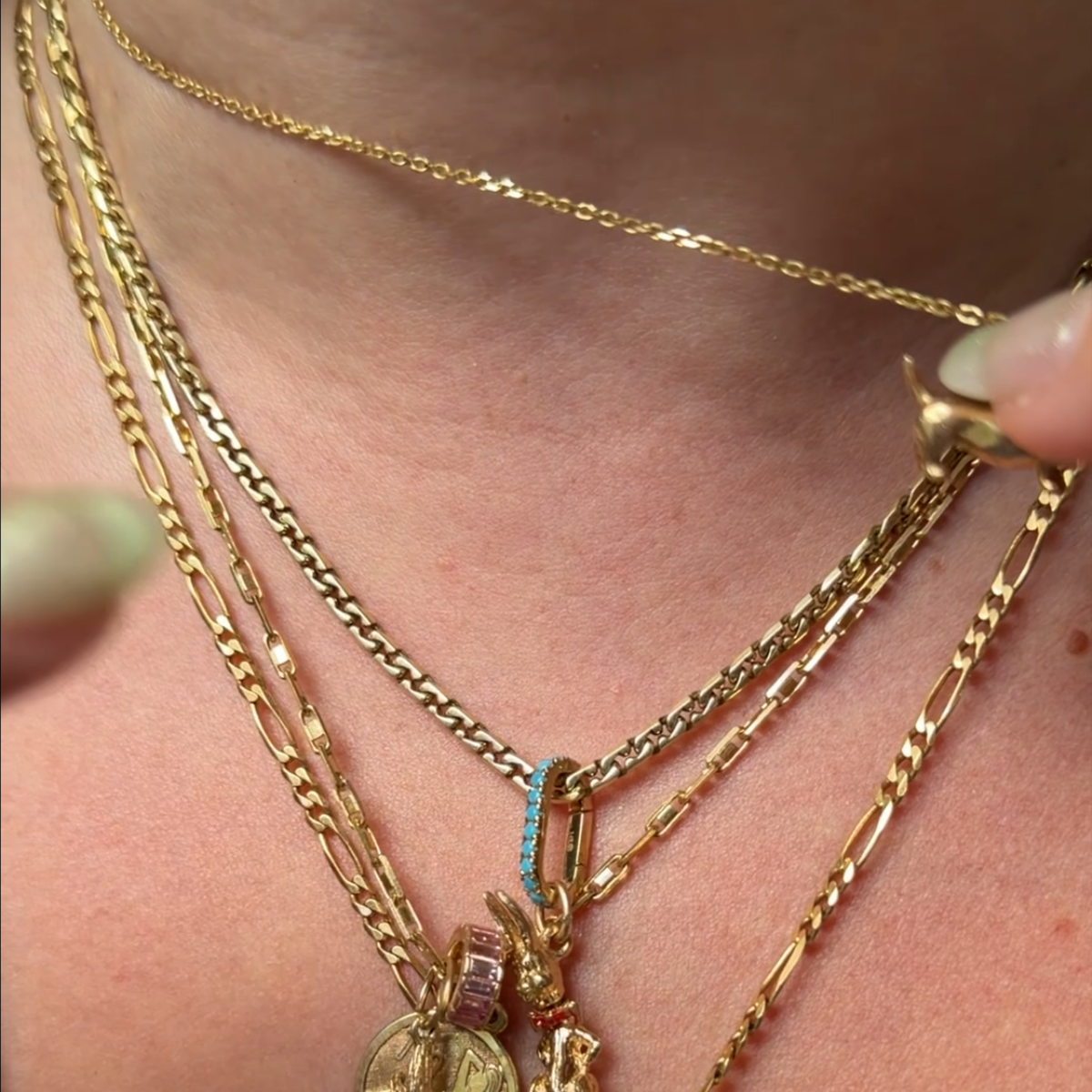 14k zipper chain 17"