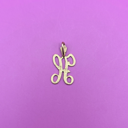 14k letter H charm by Michael Anthony