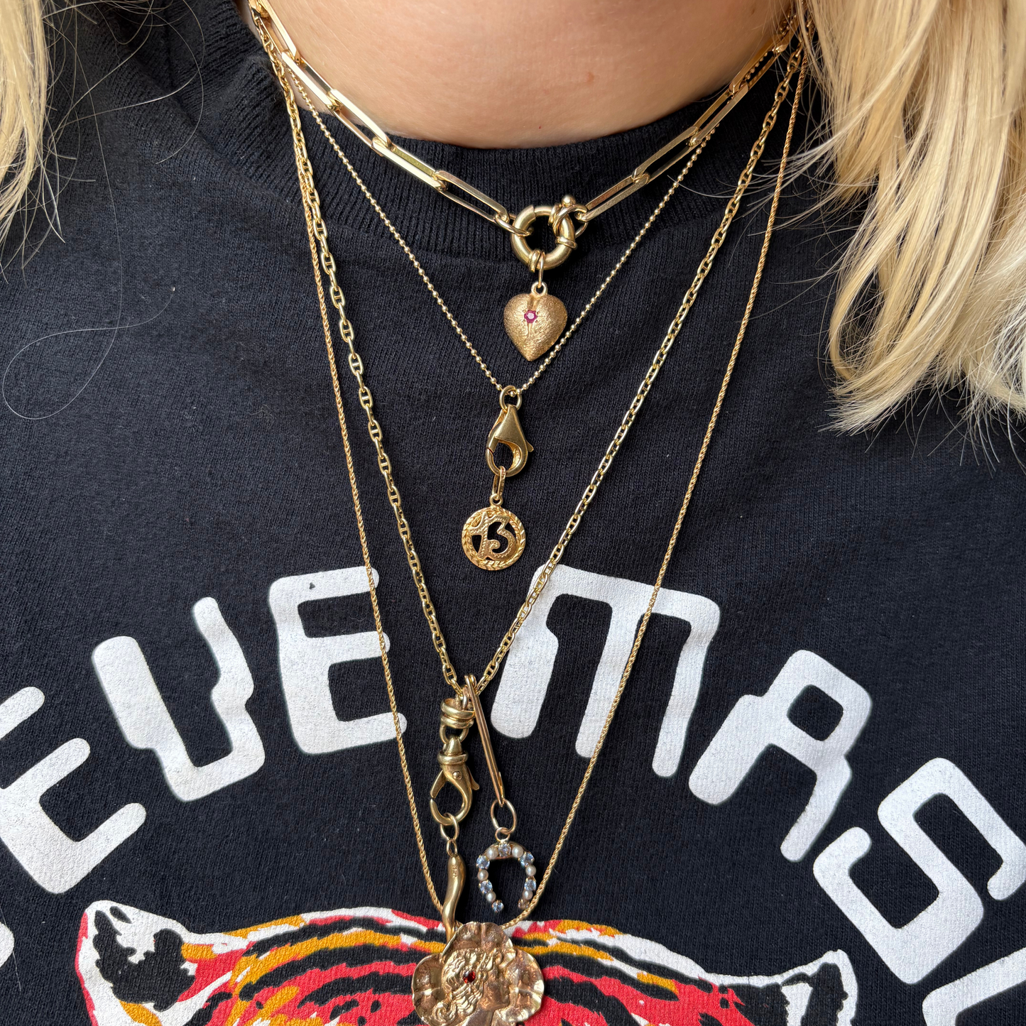14k small cornicello charm
