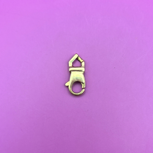 14k pointed top clasp