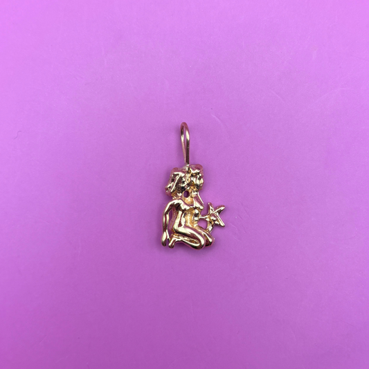 14k Gemini charm