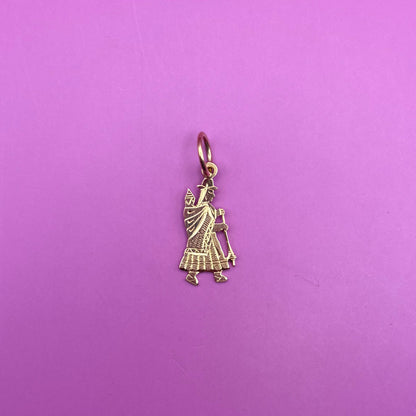 18k meso woman with babe charm