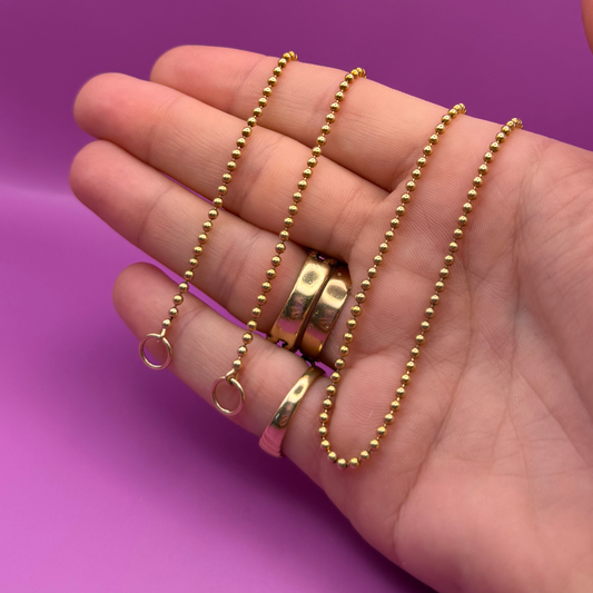 14k ball sans-a-clasp chain 20.25"