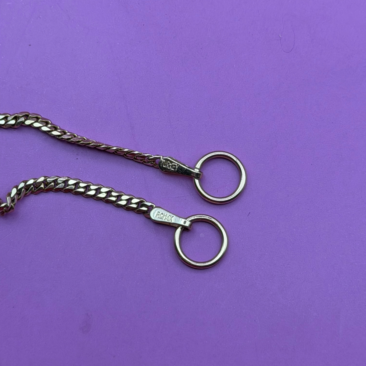 14k curb sans-a-clasp chain 20.5"
