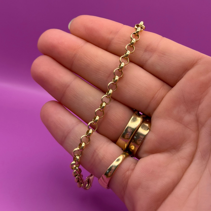 14k rolo bracelet 7.5"