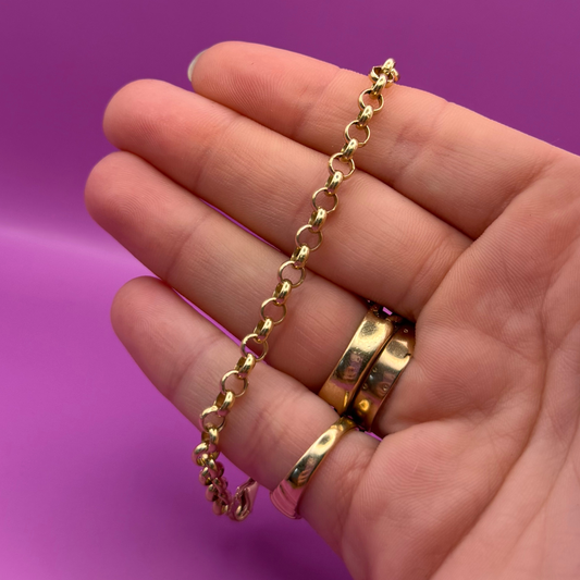 14k rolo bracelet 7.5"