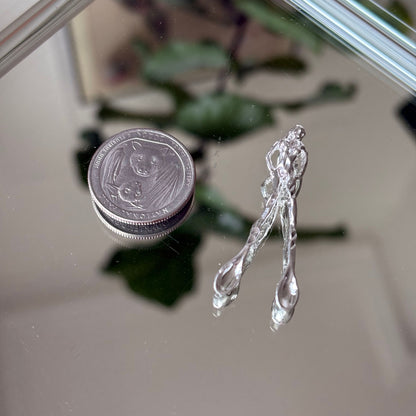 silver spoon feet lady pendant