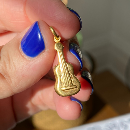 18k guitar charm