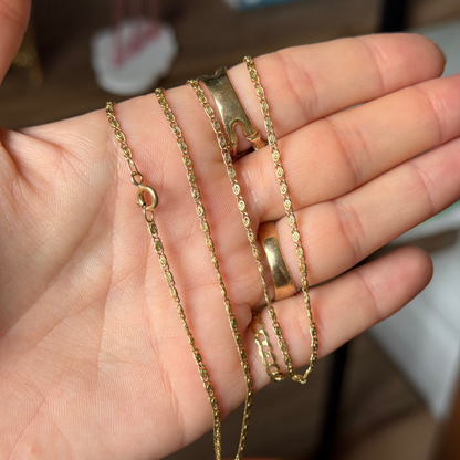 14k snail chain 20.75”