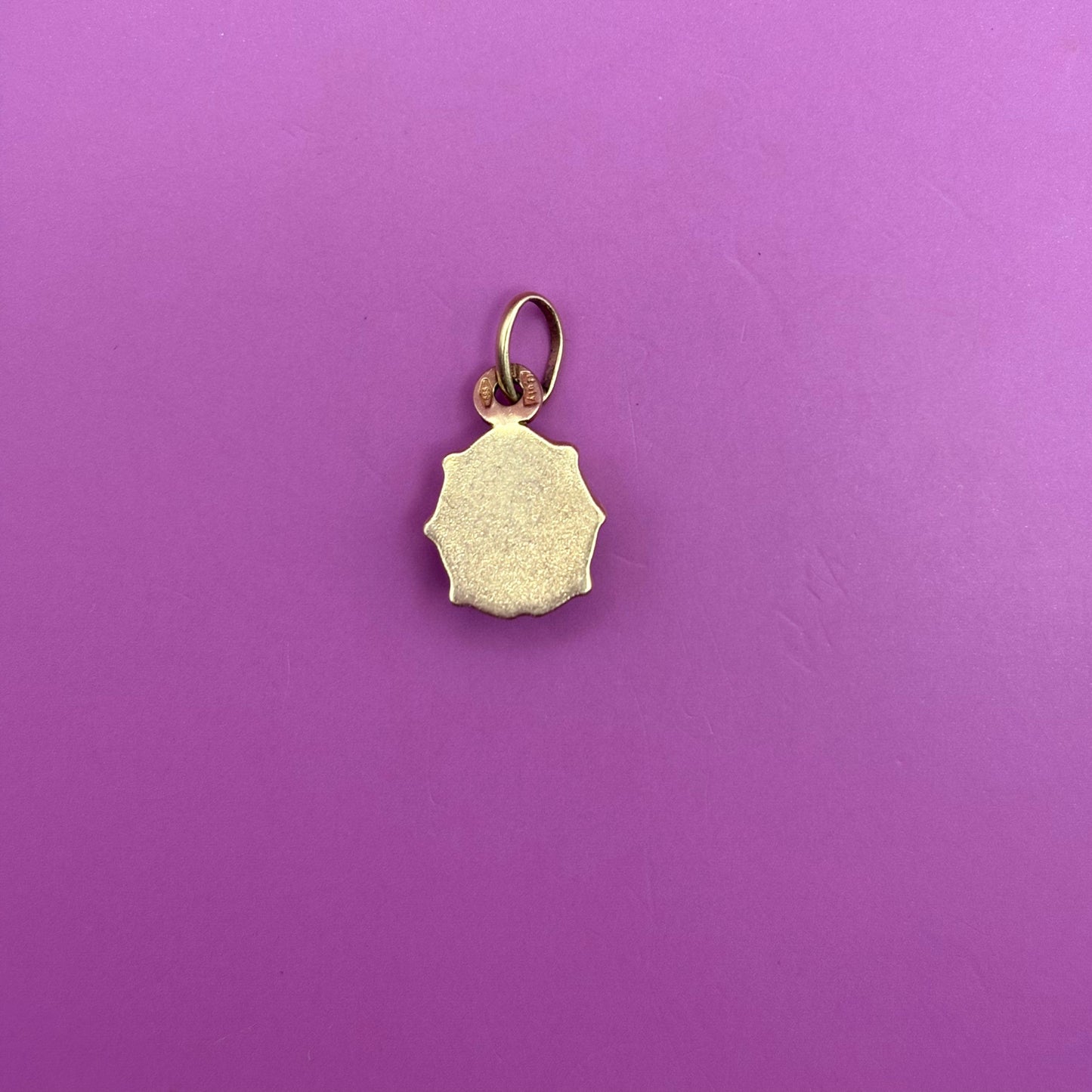 14k rust enamel ladybug charm