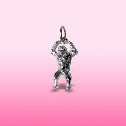 silver big apple giant ape charm