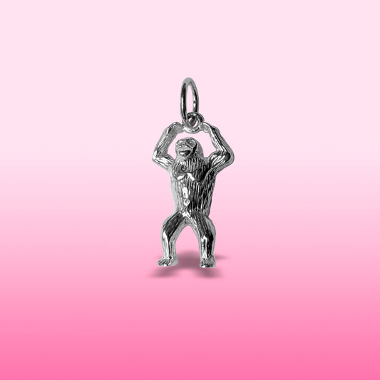 silver big apple giant ape charm