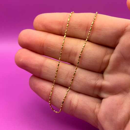 14k frank & beans chain 16.5’’