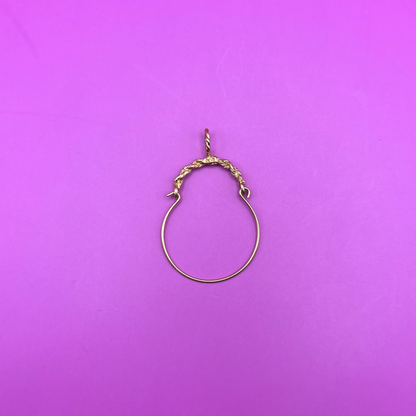 14k rope charm holder