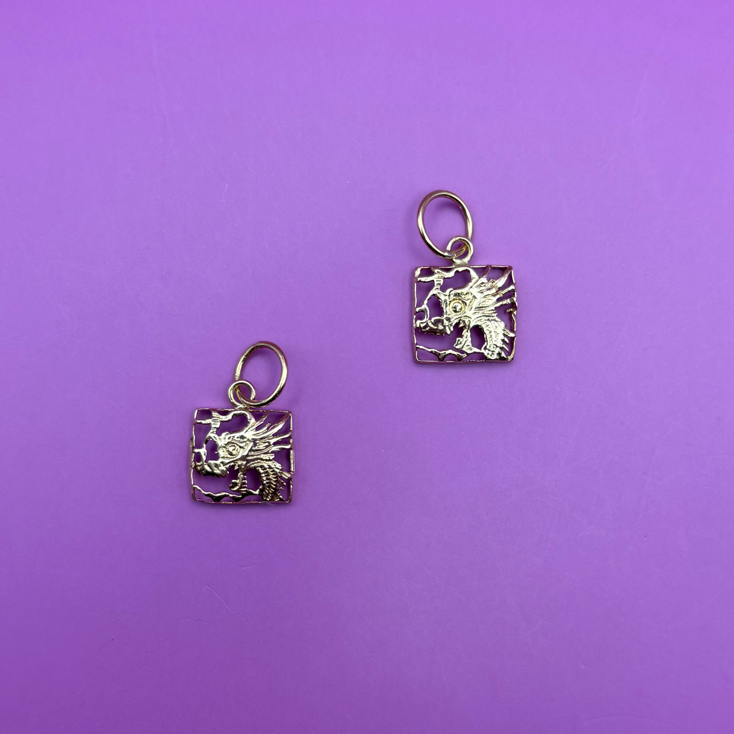 18k dragon clasp conversion charm