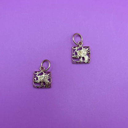 18k dragon clasp conversion charm