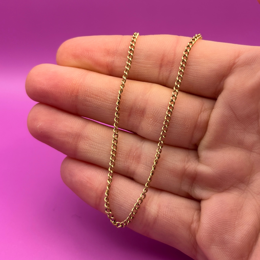14k vintage curb chain 22.75"