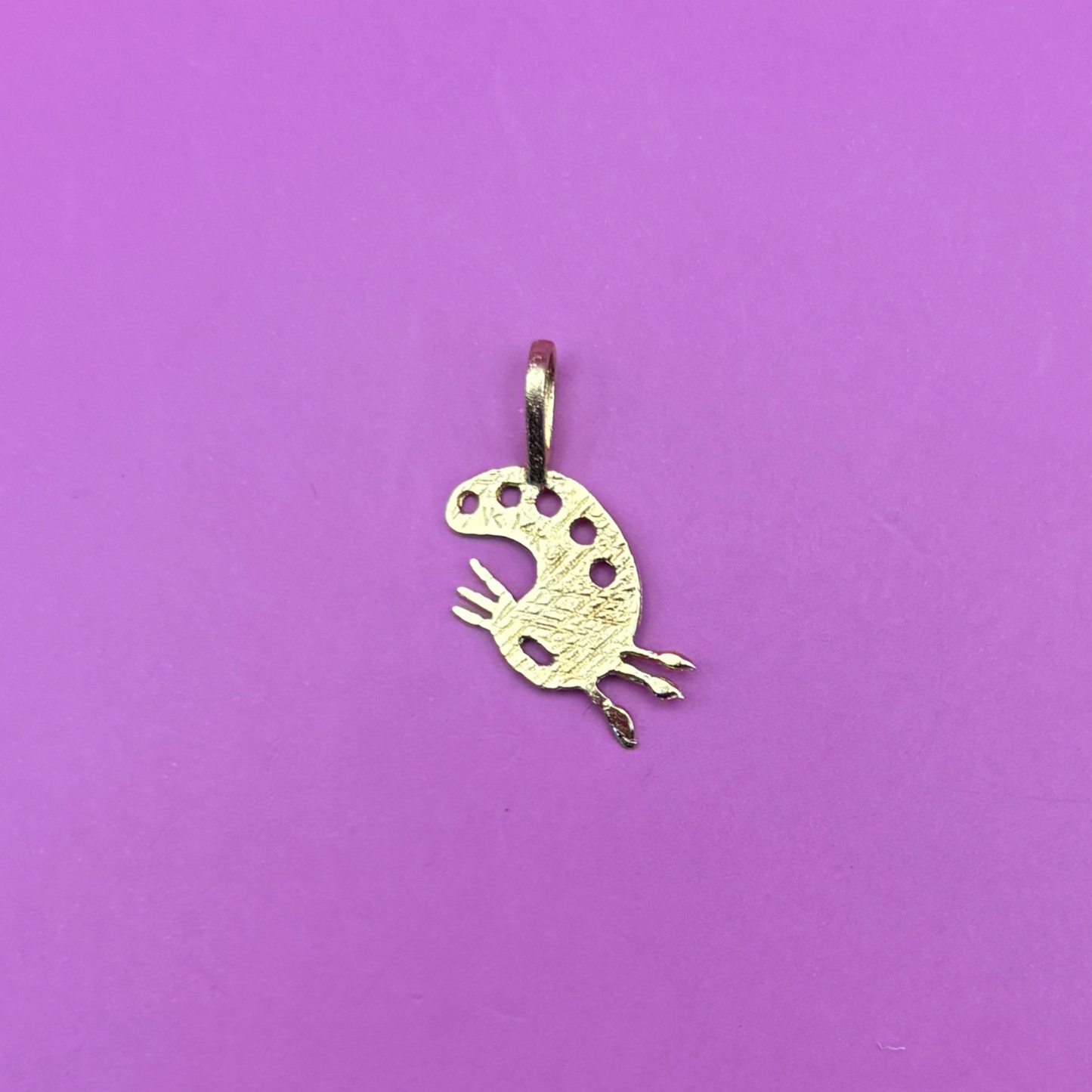 14k artist’s palette charm