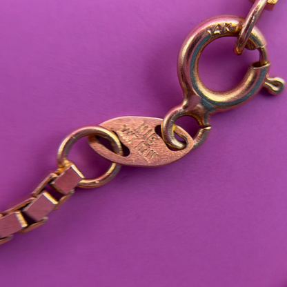 14k box chain 20’’