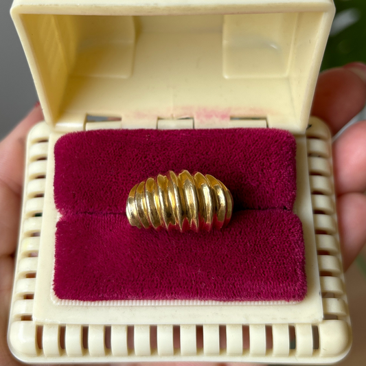 14k croissant ring