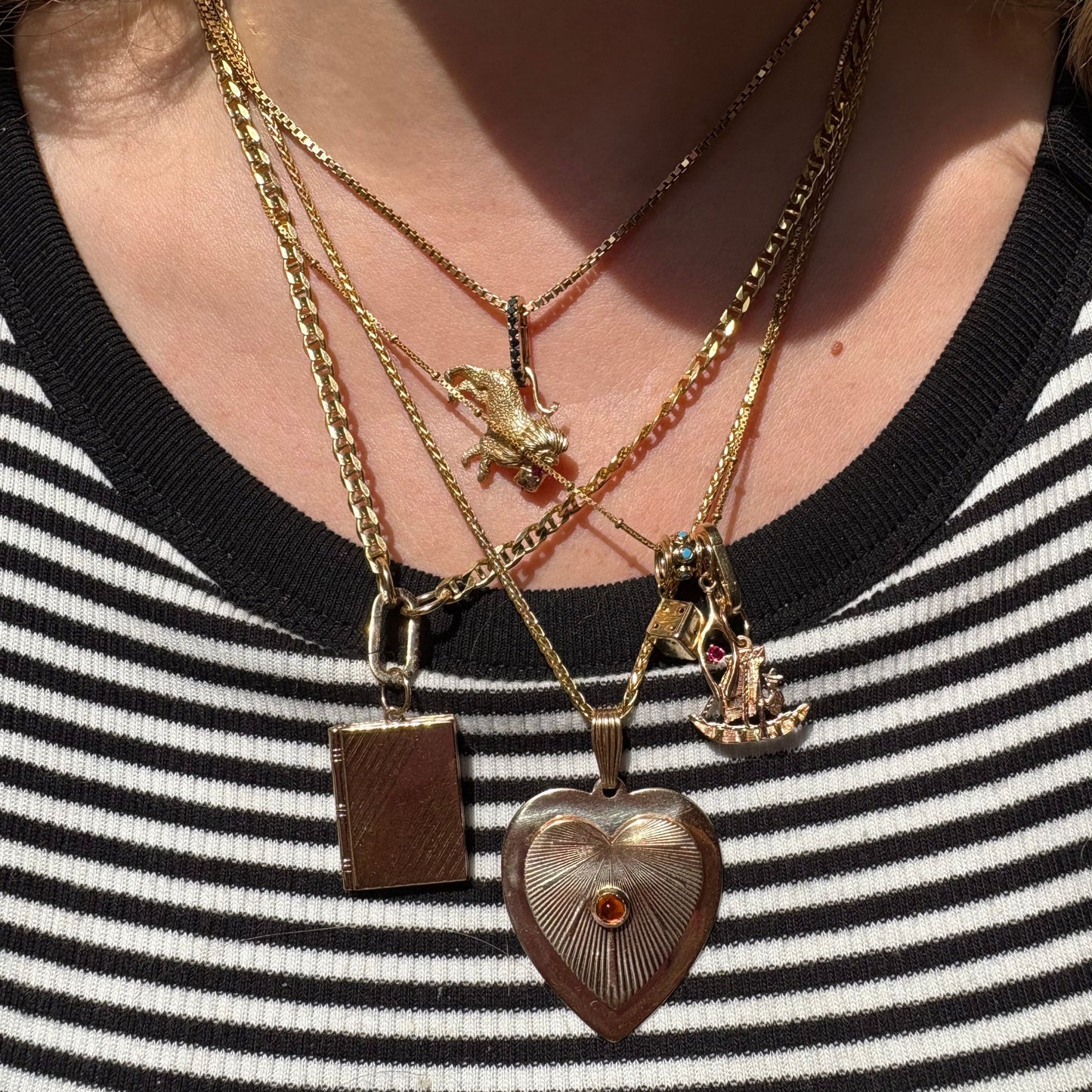 14k box chain 16.25"