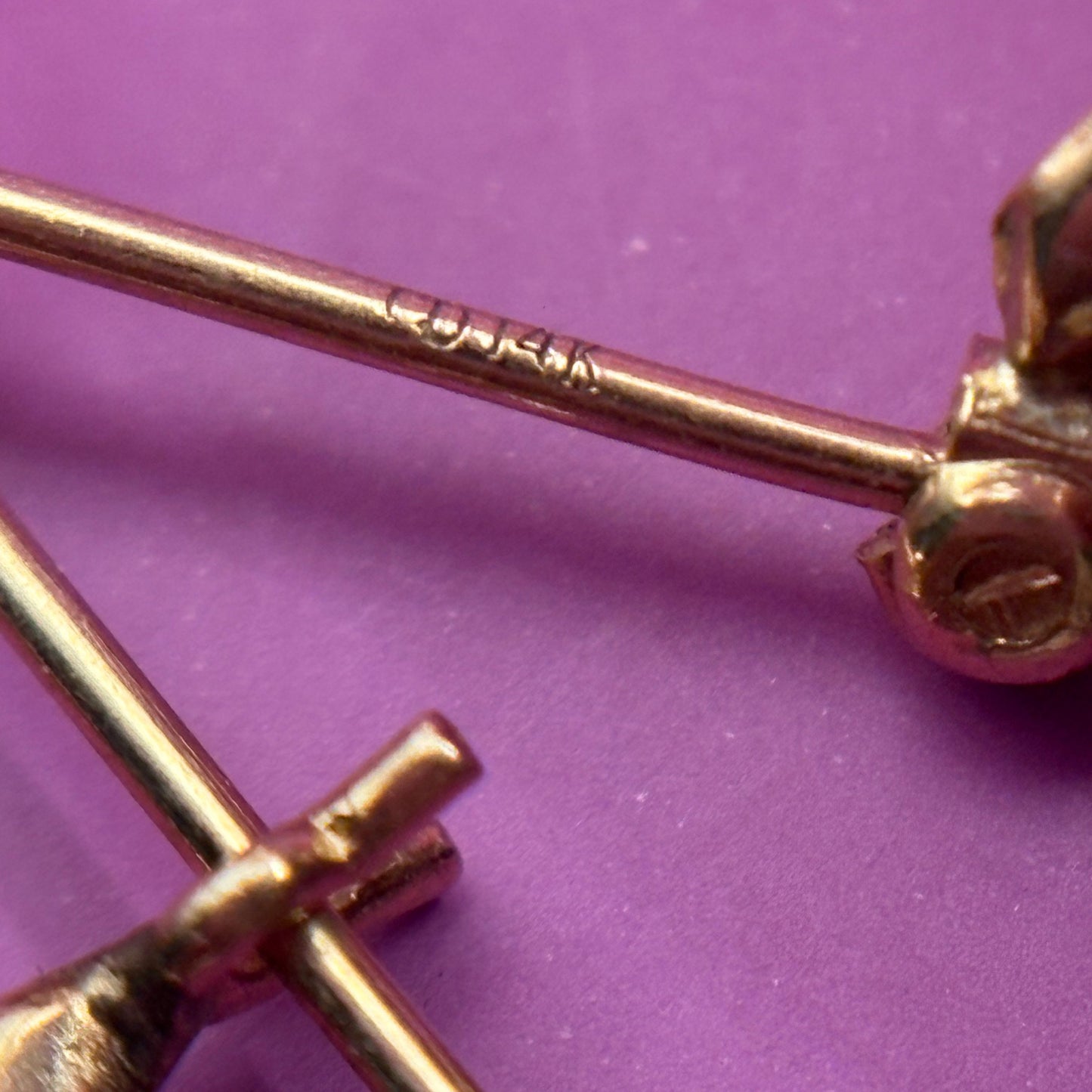 14k really good semi hollow shrimp hoops