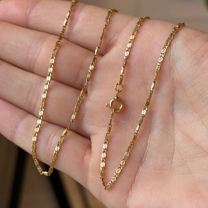 18k snail chain 25"