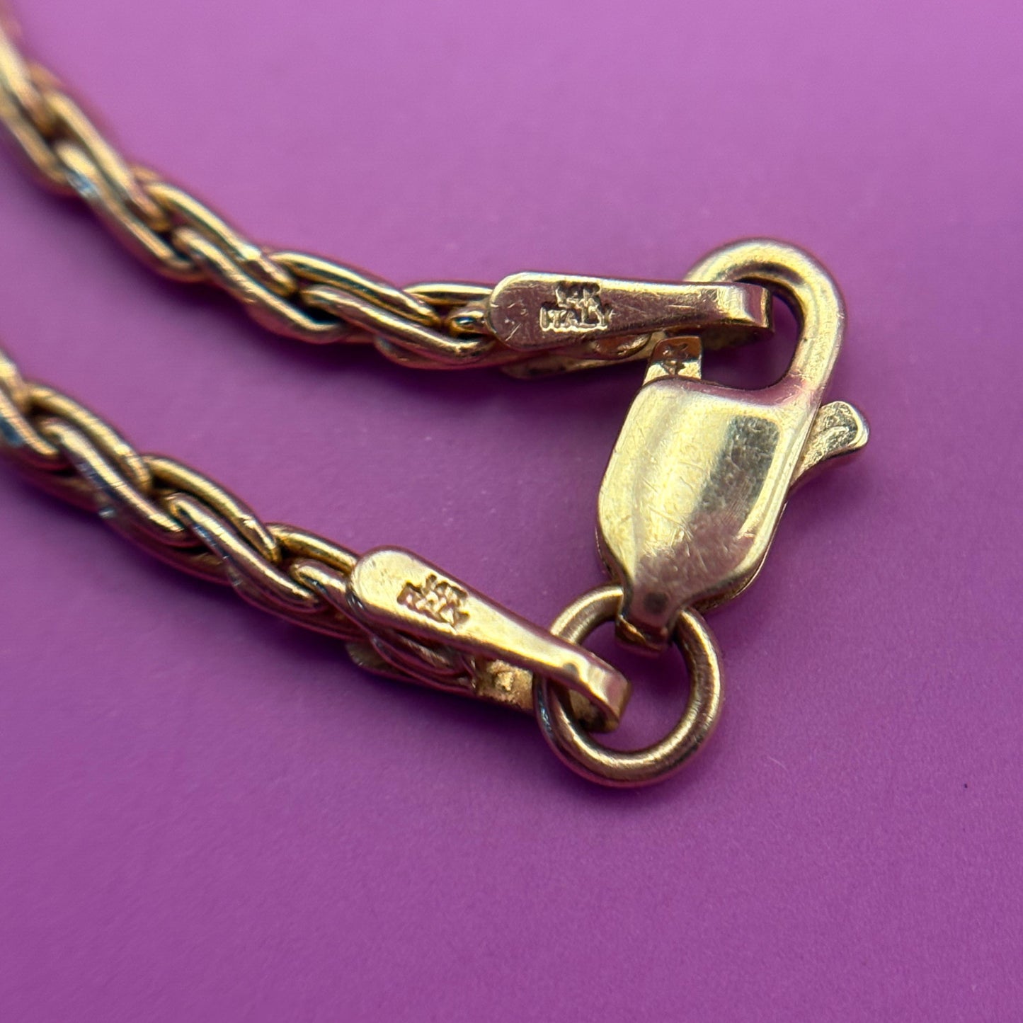 14k hayseed chain 24"