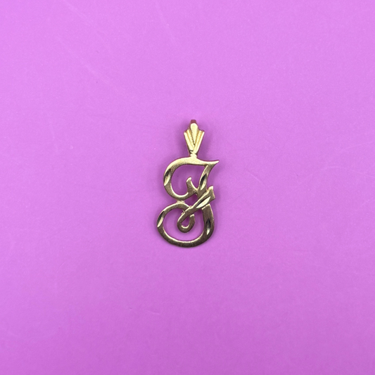 14k letter J by Michael Anthony charm
