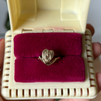 10k HG heart ring