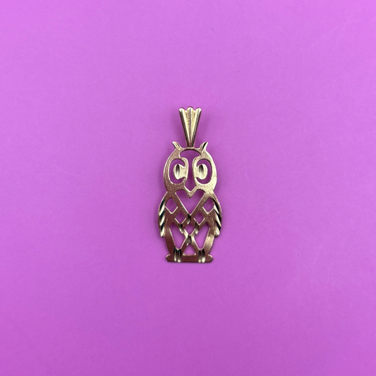 14k owl charm by Michael Anthony