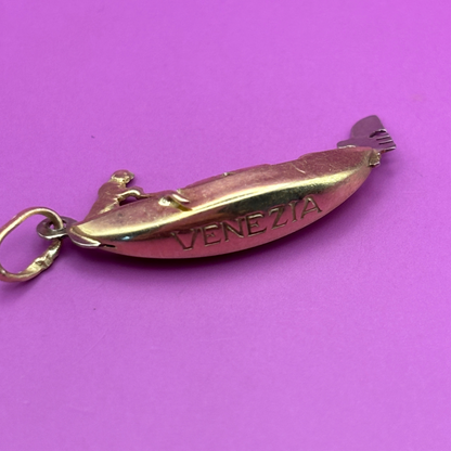 18k gondola charm