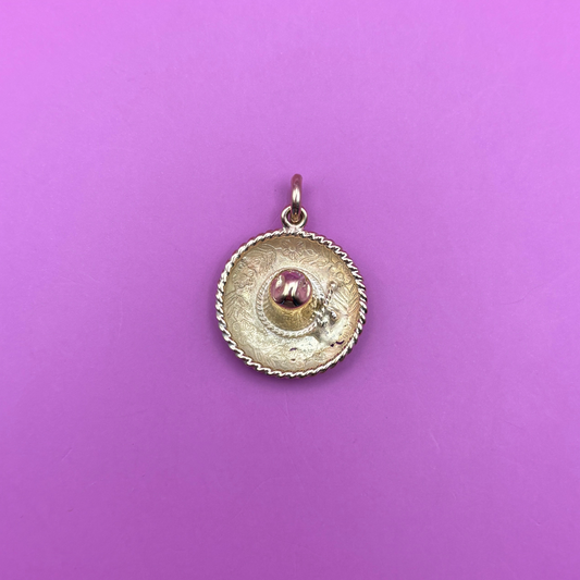 14k sombrero charm